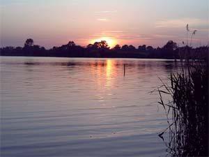 Sonnenuntergang Santower See