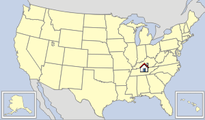 Lageskizze Tennessee