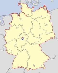 Lageskizze Hessen