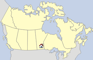 Lageskizze Manitoba
